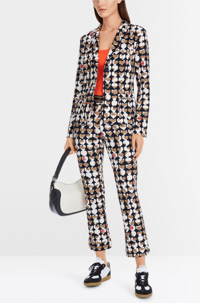 Marc Cain - Patterned Blazer in Scuba Jersey