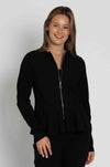 Paula Ryan - Zip Front Panel Peplum Jacket