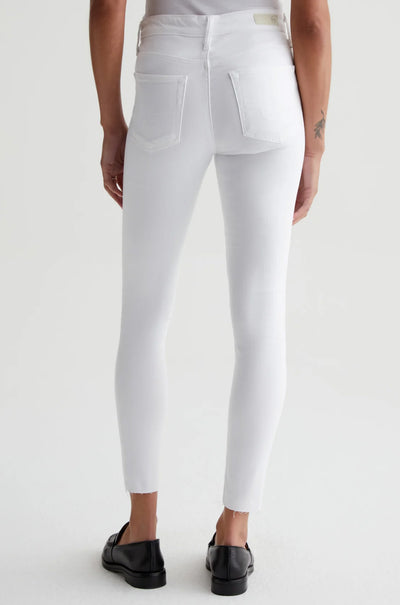 AG Jeans Farrah Skinny Ankle in White Zambezee