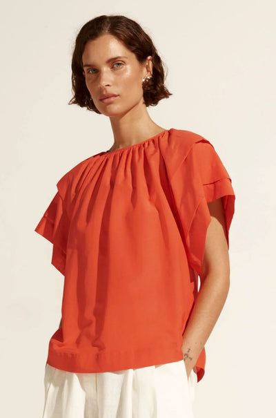 zoe kratzmann - flout top in tamarillo