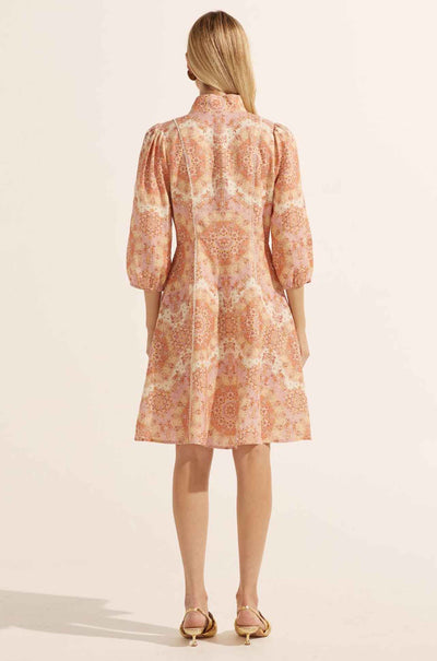 zoe kratzmann - jargon dress in sunset mosaic