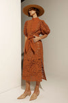 zoe kratzmann - kinetic dress in toffee lace