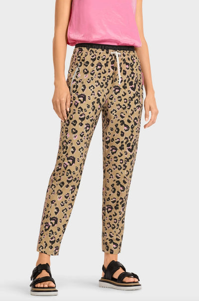 Marc Cain - Leopard Print Zip Track Pant