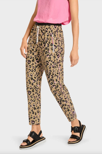 Marc Cain - Leopard Print Zip Track Pant