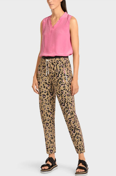 Marc Cain - Leopard Print Zip Track Pant