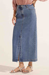 zoe kratzmann - meridian skirt in mid wash denim