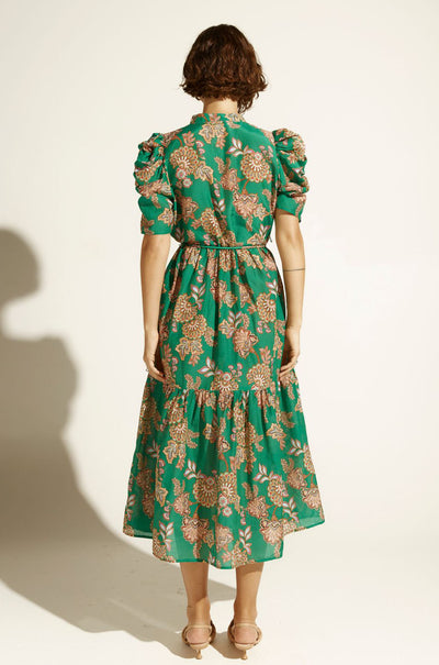 zoe kratzmann - opus dress in kgari palm green