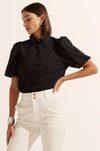 zoe kratzmann - perch top in black