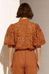 zoe kratzmann - presence top in toffee lace