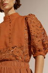 zoe kratzmann - presence top in toffee lace