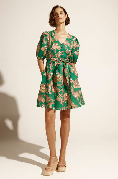 zoe kratzmann - quota dress in kgari palm green