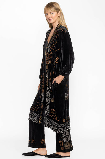 Johnny Was - Velvet Bishop Sleeve Kimono Coat in Jenai