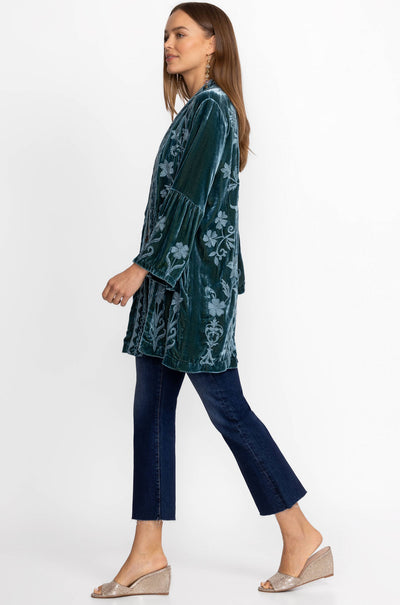 Johnny Was - Velvet Ruffle Sleeve Kimono - Talithia