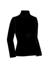 Paula Ryan - Easy Fit Long Sleeve Polo Neck Top