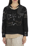 Elisa Cavaletti - Hooded Knit Trim Sweater