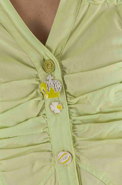 Elisa Cavaletti - Shirred Detail Shirt