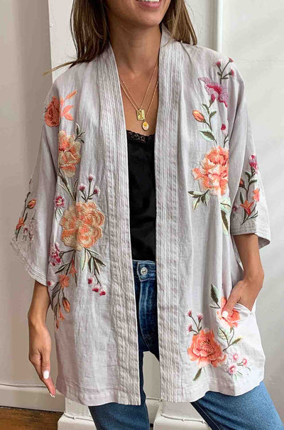 Johnny Was - Vienna Linen Kimono