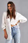 Free People - Summer Daydream Shirt in Ivory